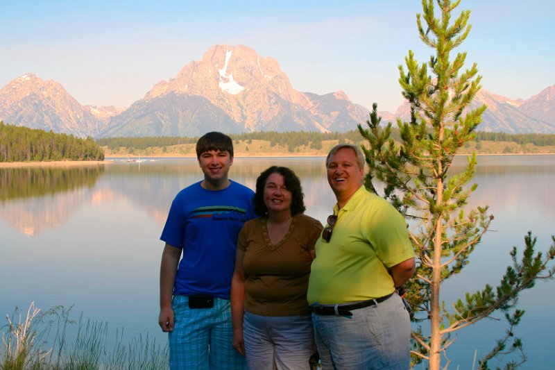 Trip (75)-2.jpg - Kris, Sharon and Ken at Jenny Lake at the Grand Tetons National Park